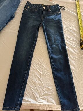 7 For All Mankind Dark Blue Skinny Jeans